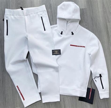 Prada white tracksuit